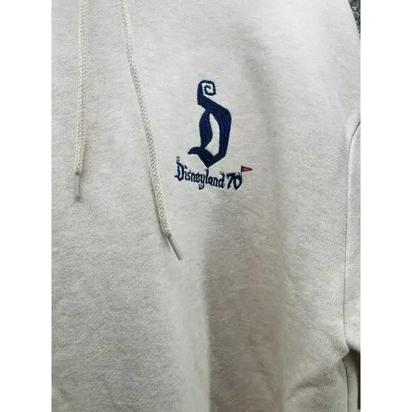Disneyland 70th Anniversary Celebration Tan Map Pull Over Hoodie Small 2025 New